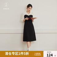 獨束【束型系列】大碼郁金裙雙版型拼接連衣裙女新款顯瘦氣質(zhì)裙子 常規(guī)梨形- M (尺碼：1)
