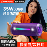 雷登（OHAYO）X10MAX無線便攜式藍(lán)牙音箱2025新款重低音炮大音量高音質(zhì)戶外迷你小型自行車騎行小音響防水音箱 【傳奇音質(zhì)】35W賽道揚聲器-紫 官方標(biāo)配【當(dāng)/次日達(dá)】