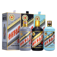 茅臺【假一罰十】貴州茅臺酒 茅臺生肖紀念酒 53度醬香型白酒  53度 500mL 3瓶 狗茅+豬茅+鼠茅  組合