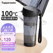 特百惠（Tupperware）茶韻500ML塑料杯男女士學(xué)生夏季運(yùn)動(dòng)水杯子戶外便攜大容量 酷炫黑