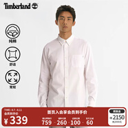 添柏嵐（Timberland）官方男裝襯衫春季戶外商務(wù)休閑牛津透氣|A2ES5 A2ES5A94/白色色織 M