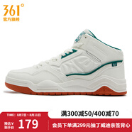 361度女運動鞋秋冬新款361度女板鞋 羽毛白/孔雀石 35