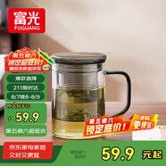 富光泡茶杯茶水分離玻璃杯辦公室喝茶杯子男士個人高檔花茶杯水杯