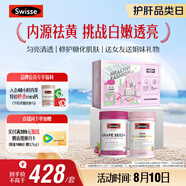 Swisse斯維詩(shī)亮膚抗糖禮盒(葡萄籽煙酰胺180片+抗糖丸60粒)祛黃抗氧化