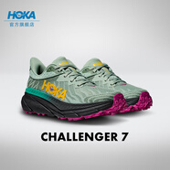 HOKA ONE ONE男女夏季挑戰(zhàn)者7全地形跑步鞋CHALLENGER 7輕盈緩震 蘆薈綠/黑色-女 37