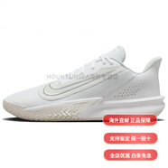 耐克（NIKE）Precision 7 室內(nèi)室外 網(wǎng)布 防滑耐磨 低幫 籃球鞋 男款 白色米白 白色 45.5