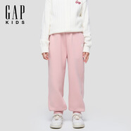 蓋璞【大小童同款】男女童2025秋季新款logo抓絨束腳褲衛褲805417