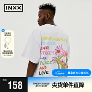 英克斯（inxx）【inxxstreet】明星同款走秀款夏季新寬松休閑立體繡花短袖T恤白 白色 M