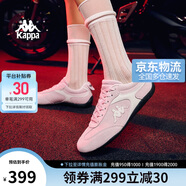 KappaWing女鞋賽車鞋子女夏季透氣運動鞋女款德訓鞋跑步鞋  牡丹粉  38