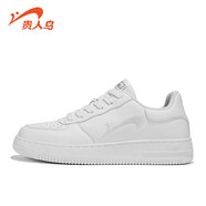 貴人鳥(niǎo)貴人鳥(niǎo)板鞋男輕便小白鞋情侶休閑鞋秋秋新款空軍一號鞋子女運動(dòng)鞋 白色 (女款) 44