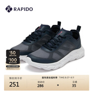 Rapido靂霹道春夏男女同款簡(jiǎn)約休閑時(shí)尚鞋舒適運(yùn)動(dòng)鞋跑鞋CQ4ZK3S04 藏青色 38