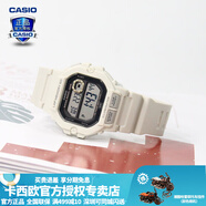 卡西歐（CASIO） 男表女表卡西歐手表男女情侶表學(xué)生時尚運動表太陽能雙顯電子表 WS-1400H-8AVPF米白黑 10年電量