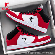 喬丹男鞋高幫鞋子2025新款冬季革面防水板鞋正品時(shí)尚潮流休閑運動(dòng)鞋男 白色/極光紅-革面 45
