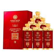 迎賓貴州迎賓酒醬香型白酒收藏送禮酒水 53度 500mL 6瓶 禮迎天下紅