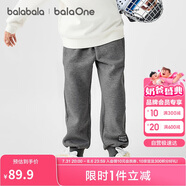 巴拉巴拉balaOne兒童長(zhǎng)褲男童女童2025冬裝加絨親子休閑褲子209425108203