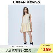 UR2025夏季新款女裝法式多系帶無(wú)袖連衣裙UYY750053