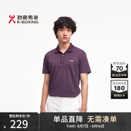 勁霸男裝（K-Boxing）勁霸男裝春夏時尚休閑百搭T恤Polo衫FTCE2330紫灰L