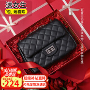 viney牛皮包包女包品牌鏈條包輕奢單肩斜挎包生日禮物高端送女友老婆