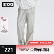 英克斯（inxx）APYD 美式復(fù)古水洗牛仔褲男休閑直筒褲做舊闊腿長(zhǎng)褲純色寬松男女 白色 S
