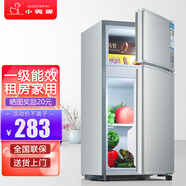 小鴨牌小冰箱迷你小型家用 冷藏冷凍兩用宿舍寢室出租房用雙門(mén)辦公室電冰箱節能省電 一級能效-42A118LS銀【三天約一度電】