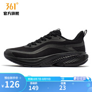 361°361度男鞋運動鞋2023年秋季新款男常規(guī)跑鞋 曜石黑/煙灰 44