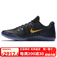 NIKEKobe 11 Carpe Diem 圓頭系帶 防滑輕便 低幫 實戰(zhàn)籃球鞋 男款 黑 40