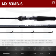 達(dá)億瓦（DAIWA）新款銀狼SILVER WOLF MX輕量岸釣根釣遠(yuǎn)投全能路亞竿AIR MX .Q 83MB_槍柄2節(jié)2.51米