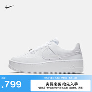耐克（NIKE）空軍一號AIR FORCE 1 SAGE女子低幫運動(dòng)鞋板鞋秋季透氣AR5339 100白/白/白 36