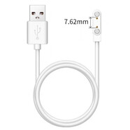 VYOPBC適用changhong長(cháng)虹V2/CW02A兒童電話(huà)手表磁吸充電器線(xiàn)數據電源線(xiàn) 白色7.62mm兩針手表磁吸式充電