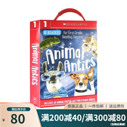 英文原版 學樂Scholastic 學前幼兒園閱讀啟蒙Guided Reader 綠山墻 Animal Antics學前閱讀啟蒙盒裝 綠山墻圖書