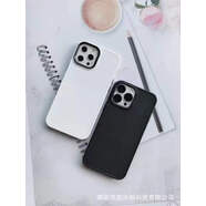 適用蘋果11promax手機殼電鍍按鍵邊框131214plus保護(hù)套78g全包 白色 蘋果6P/6SPLUS/7P大孔