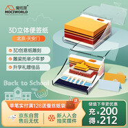 北京天安門紀(jì)念品小便簽旅游伴手禮3D立體紙雕文創(chuàng)用品送禮自用精美包裝可企業(yè)定制