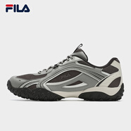 斐樂（FILA）斐樂卵石復古跑步鞋男鞋2025新款休閑鞋潮流運動鞋薄底德訓鞋 石英棕/巖脊灰-CR 39