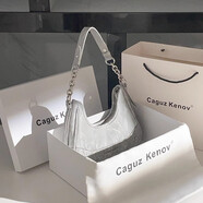 CALVIN KLEIN PERFORMANCE CK女包小ck女神包包女腋窩袋2025新利基背包時尚多功能煉肩斜挎包 銀灰色