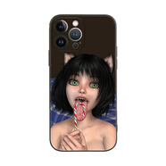 艾風(fēng)格歐美土酷動(dòng)漫巨人長(zhǎng)舌適用iPhone13蘋果12ProMAX手機(jī)殼11保護(hù)套xs 貓耳長(zhǎng)舌(黑邊) iPhone5S