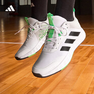 adidas OWNTHEGAME 2.0低幫團隊款實戰(zhàn)運動籃球鞋男子阿迪達斯 白/黑/綠   45