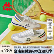 卡帕（Kappa）德訓(xùn)鞋新款情侶男女運(yùn)動鞋輕便休閑鞋復(fù)古阿甘跑鞋 韓國白/月灰色-012A 41