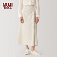 無印良品（MUJI） Labo 女式 和紙混 裹裙 半身裙 裙子 秋冬季 AF00WC4A 原色 M-L 170/70A
