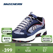 斯凱奇Skechers男威神V明星同款老爹鞋51286海軍藍色/灰色NVGY 42 
