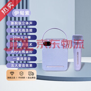 漫步者（EDIFIER）新品PP203藍(lán)牙音響話筒一體麥克風(fēng)家用音箱唱k歌無(wú)線ktv 淺紫色 官方標(biāo)配