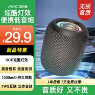 AEC無(wú)線(xiàn)藍牙音箱迷你小音響B(tài)T618便攜式插卡電腦家用戶(hù)外低音炮車(chē)載FM收音機店鋪收款無(wú)線(xiàn)播報喇叭 BT201【爆款推薦】