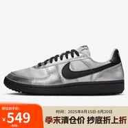 耐克NIKE女子休閑鞋薄底鞋 FIELD GENERAL運動鞋HQ7397-001銀黑36.5