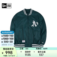 NEW ERA紐亦華MLB棒球NY夾克刺繡春秋男女情侶簡(jiǎn)約百搭運(yùn)動(dòng)休閑外套 13546434-綠色 AS L