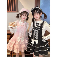 TO ALICE【熊之工作室】原創(chuàng  )lolita古早昭和蛋糕系列腰帶 S3495黑對夾 均碼