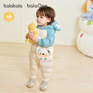 巴拉巴拉balaOne童裝兒童羽絨服連體衣2025冬裝哈衣爬服萌趣208425120204