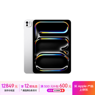 Apple/蘋果 iPad Pro 11英寸 M4芯片 2024年新款平板電腦(1T WLAN版/標(biāo)準(zhǔn)玻璃/MVVF3CH/A)銀色