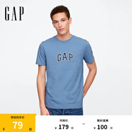 Gap男女裝2025春季新款純棉字母logo短袖T恤常規(guī)上衣美版570044 深藍色 S 美碼 M亞洲碼175/92A