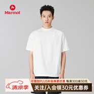 土撥鼠（Marmot）輕量戶外運(yùn)動T恤 吸濕速干 抗菌 圓領(lǐng)短袖 Mt.RashGuard 男款 白色 XL