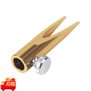 美麗妮（MEILINI）圓柱金屬削筆器 木質(zhì)眉筆金屬削筆神器雙面U形卡槽眉筆削尖工具 金色