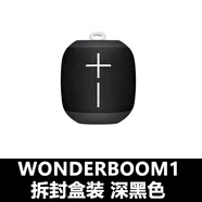 羅技（Logitech）羅技 無(wú)線藍(lán)牙音箱 迷你便攜 防水設(shè)計(jì) 戶外 WONDERBOOM1拆封盒裝深黑全新 標(biāo)配